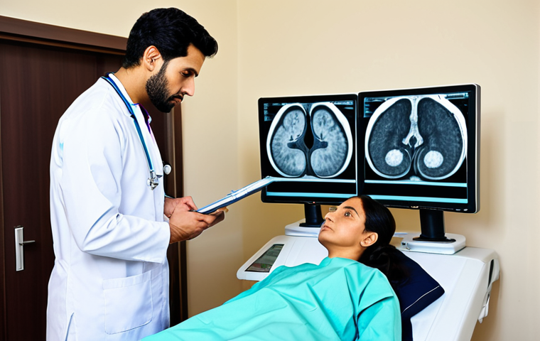 허리디스크 재활센터 비용 - **

"A modern rehabilitation center reception area in Saudi Arabia. A friendly receptionist in profe...