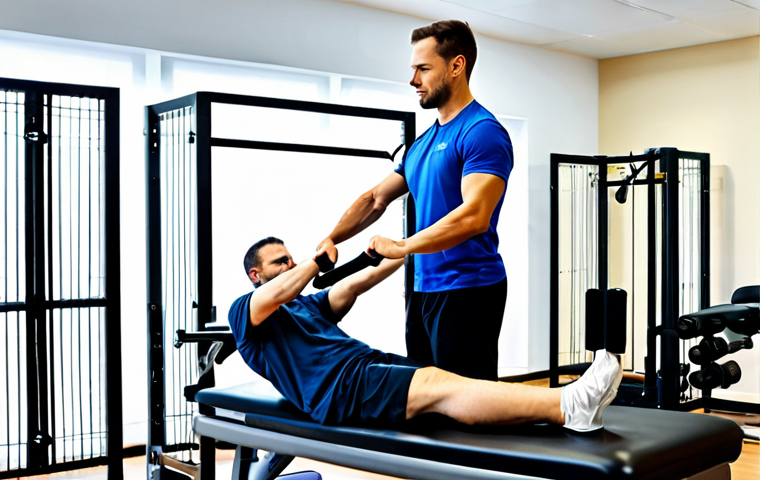 허리디스크 재활센터 비용 - **

"A diverse team of healthcare professionals (doctor, physical therapist, nurse) in a Saudi Arabi...