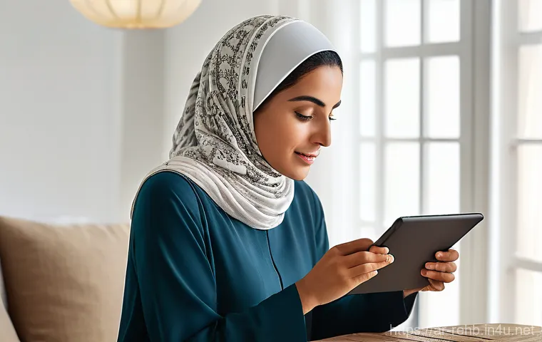 뇌졸중 언어재활 최신 기술 - **Prompt 1: AI-Powered Speech Therapy**
    "A mid-aged Arab woman, dressed in modest, comfortable c...