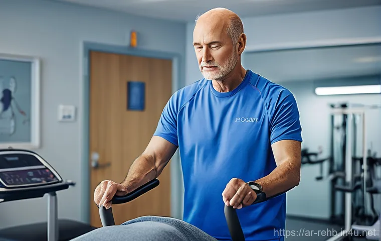 뇌졸중 재활 과정 - Image Prompt 1: The First Steps of Hope**