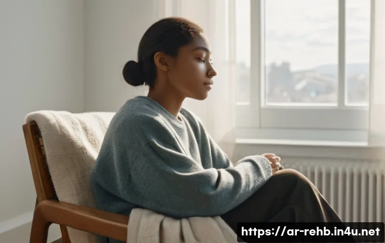 골절 재활치료 성공 사례 - **Prompt: Psychological Resilience and Hope**
    A bright, uplifting image of a young adult (gender...